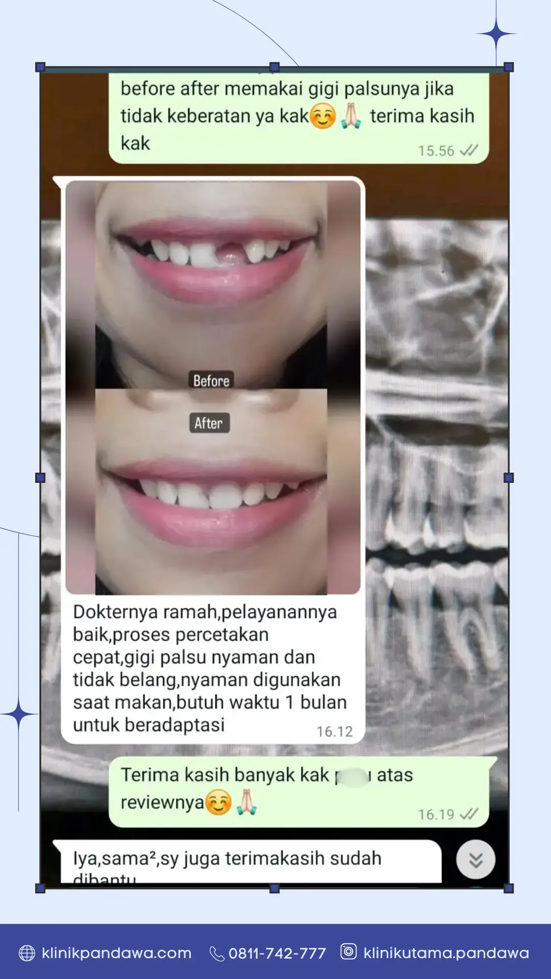 Chat Testimoni Pasien 1